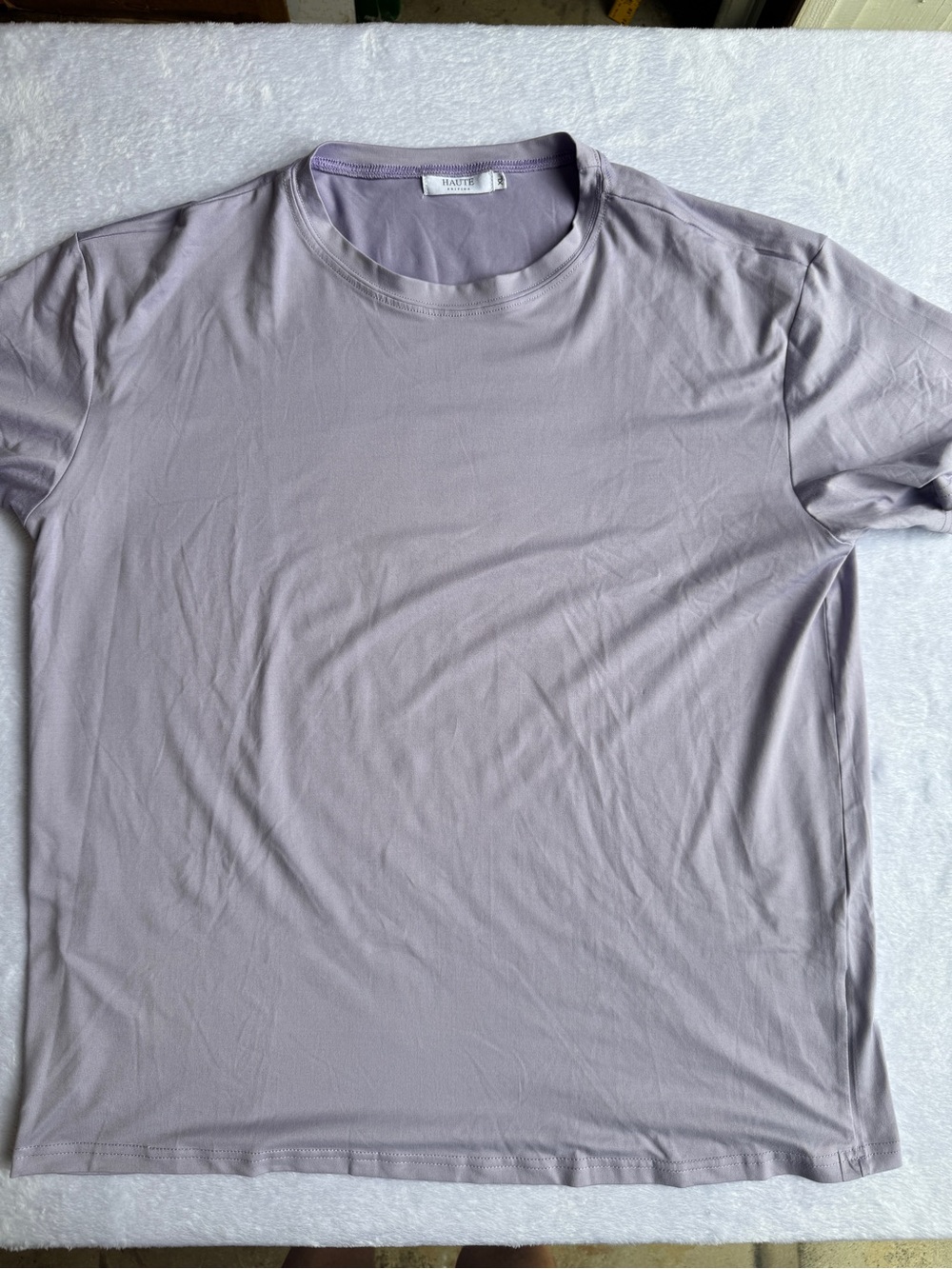 Haute Edition T-Shirt XL - Dusty Lavender Lilac - Soft Stretch Tee - Excellent